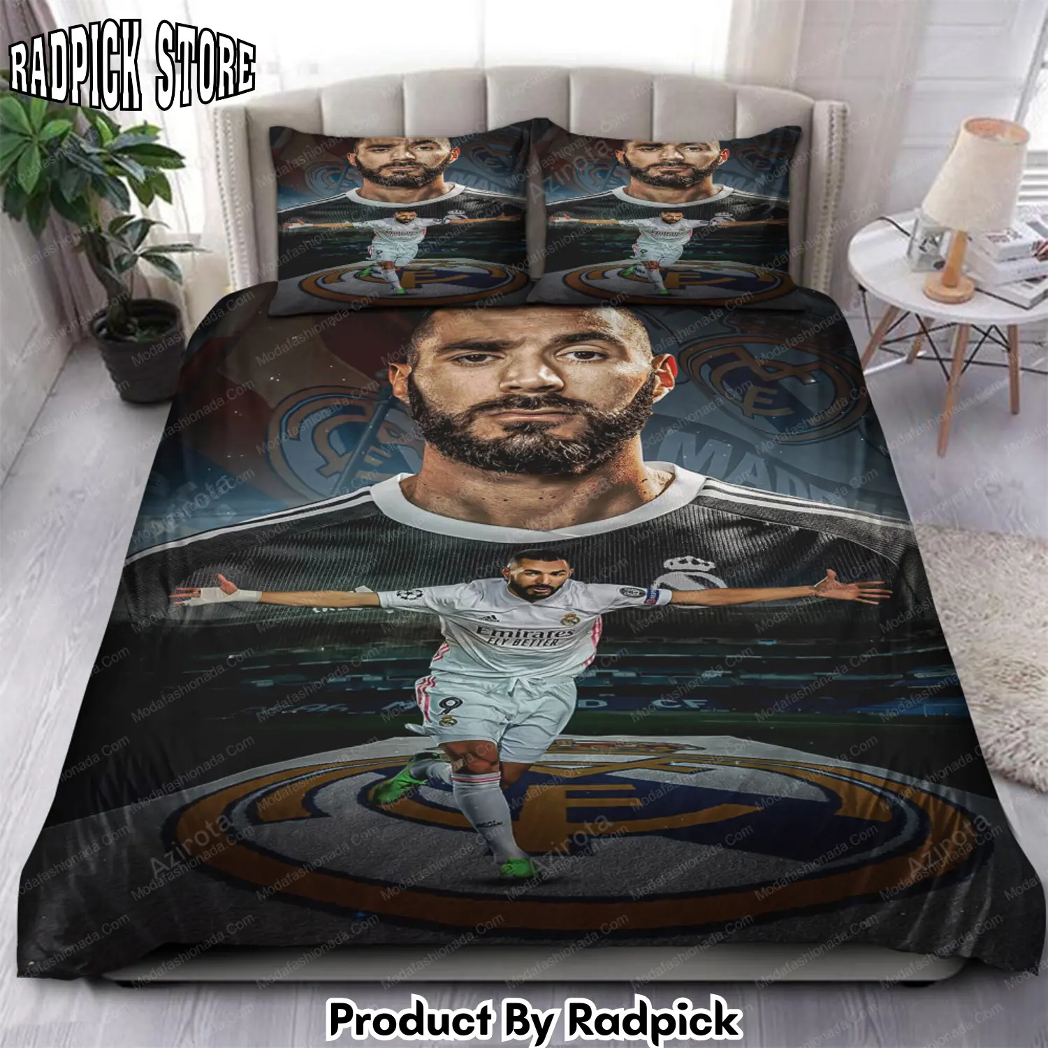 Radpick benzema legend real madrid laliga 03 bedding sets rp3278402